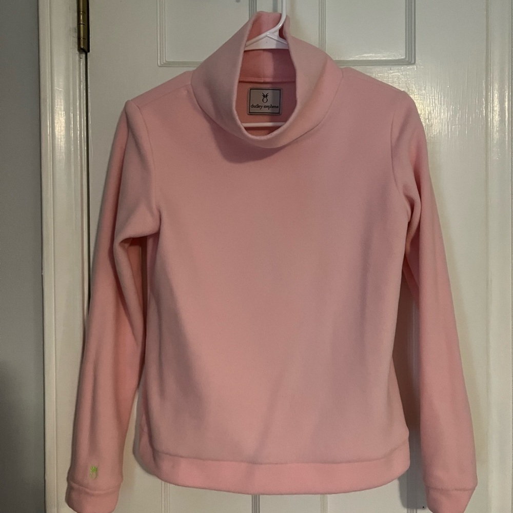 Dudley Stephens pink fleece park slope top